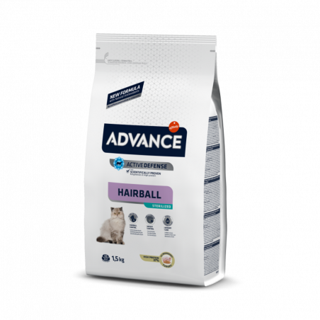 PIENSO GATO ADVANCE STERILIZED HAIRBALL 1,5KG