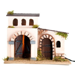 CASA HEBREA CORCHO 27X22X14CM