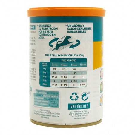 Alimento húmedo cachorro verdecora 400 gr