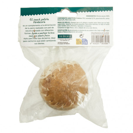 Snack pelota de peil para perro verdecora