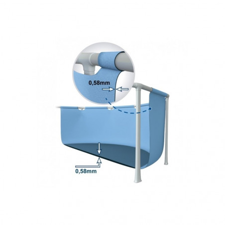 INTEX PRISMA FRAME 400X200X100CM CON DEPURADORA