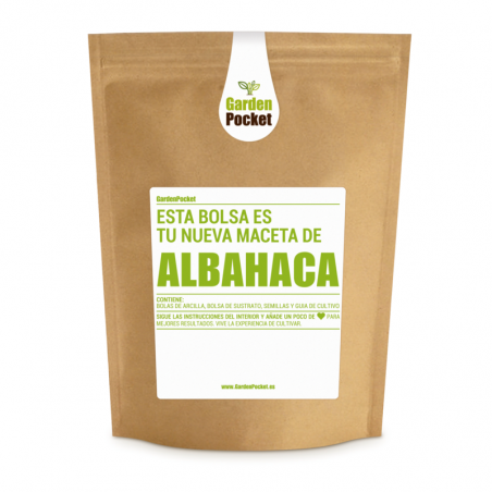 KIT CULTIVO BOLSA ALBAHACA