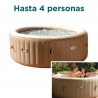 INTEX SPA HINCHABLE BURBUJAS 4 PERSONAS