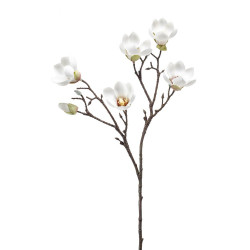 MAGNOLIA BLANCA ARTIFICIAL 65CM TALLO