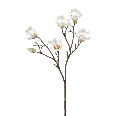 MAGNOLIA BLANCA ARTIFICIAL 65CM TALLO