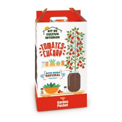 KIT CULTIVO INTERIOR TOMATE CHERRY CON AUTORIEGO