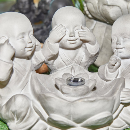 FUENTE PEQUEÑOS BUDA FLOR DE LOTO VER/OIR/CALLAR