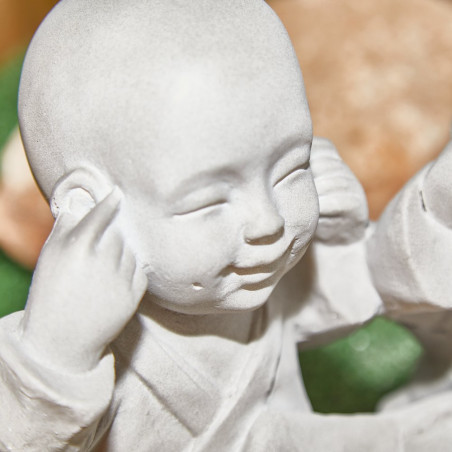 FUENTE PEQUEÑOS BUDA FLOR DE LOTO VER/OIR/CALLAR