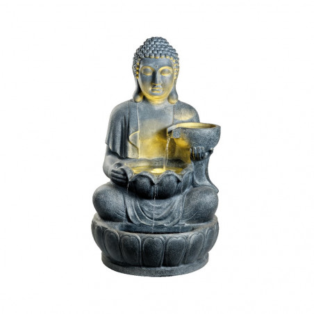 FUENTE BUDA CON CUENCOS LUZ LED.