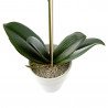 ORQUÍDEA PHALAENOPSIS ARTIFICIAL BLANCA EN MACETA 45CM