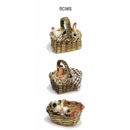 CESTA ANIMALES GRANJA 5CM