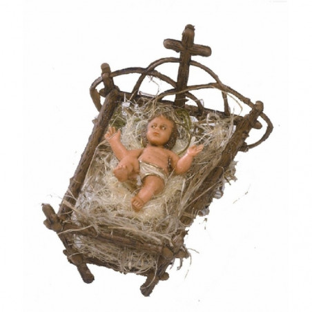 NIÑO JESUS EN CUNA 7CM