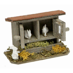 CONEJERA MADERA DOBLE 5X10CM