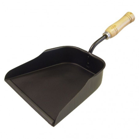 RECOGEDOR METALICO MANGO MADERA