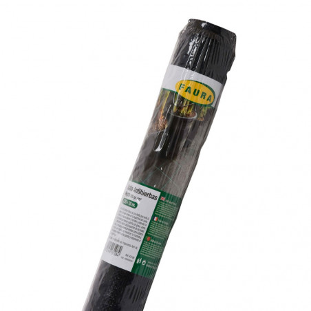 MALLA ANTIHIERBAS 1,25X10M 105 GR NEGRO