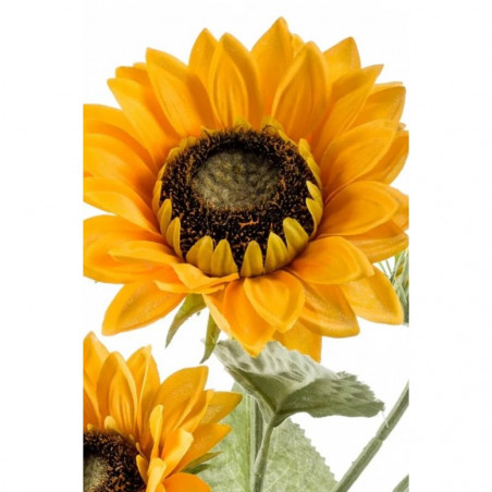 GIRASOL ARTIFICIAL 3 FLORES 62CM TALLO