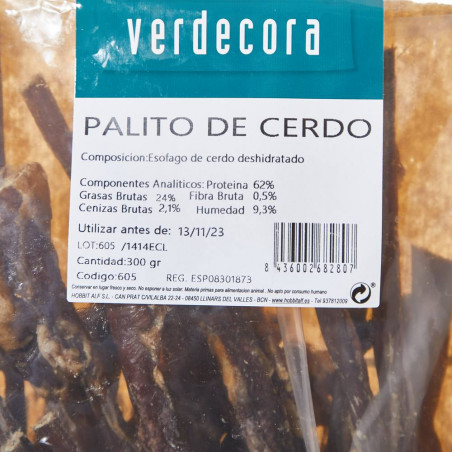 Snack bolsa palitos de cerdo verdecora 300 gr