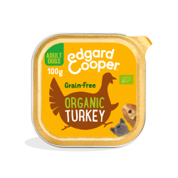 EDGARD COOPER TARRINA PERRO ADULT BIO PAVO 100 GRAMOS