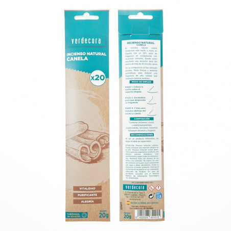 INCIENSO CANELA 20 STICK VERDECORA
