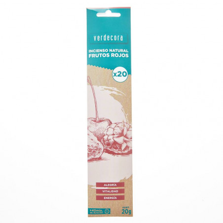 INCIENSO FRUTOS ROJOS 20 STICK VERDECORA