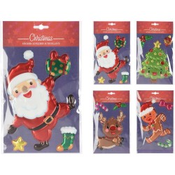 PEGATINAS PERSONAJES NAVIDAD  15X21CM