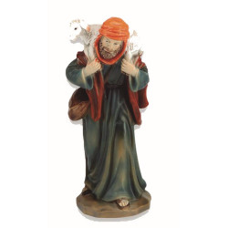 PASTOR CON OVEJA RESINA 11CM