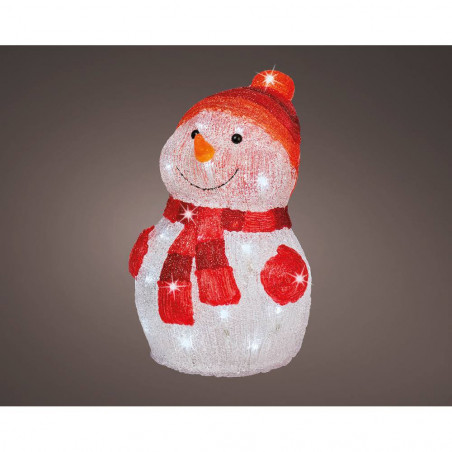 MUÑECO DE NIEVE LED LUZ FRÍA
