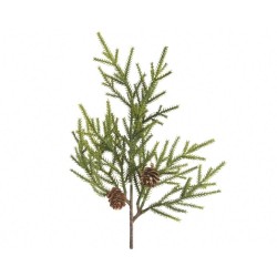 TALLO RAMA ARTIFICIAL PINO + PIÑAS 44CM