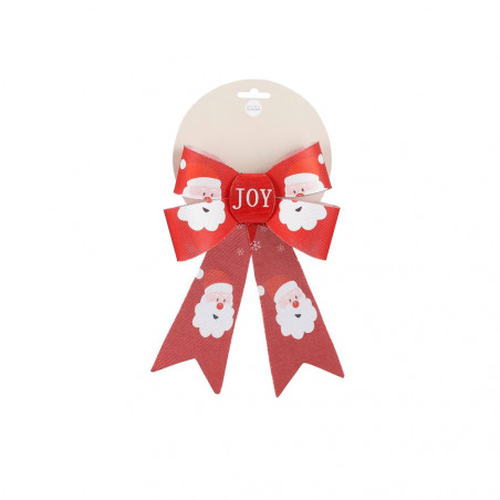 LAZO ROJO PAPA NOEL 18X25CM