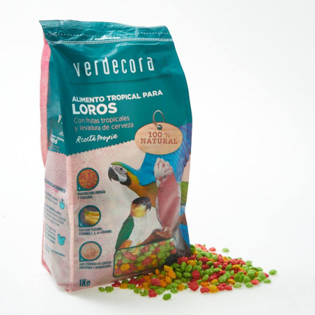 PIENSO PARA LOROS TROPICAL VERDECORA 1KG