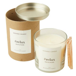 VELA PERFUMADA WHITE MUSK 40H