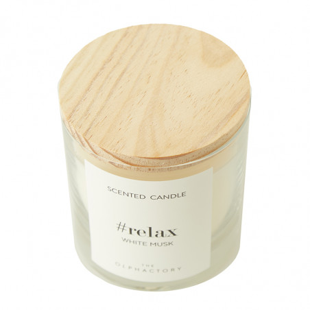 VELA PERFUMADA WHITE MUSK 40H