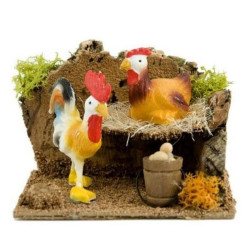 GALLINA + GALLO ESCENA BELÉN