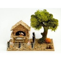 GALLINERO ARBOL 10X17X12CM