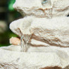 FUENTE ROCA CASCADA LED 23X18X35CM