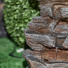FUENTE ROCA CASCADA CON LUZ LED PARA EXTERIOR