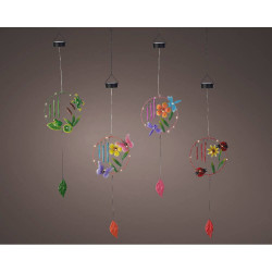 CAMPANA DE VIENTO SOLAR MICRO LED 113CM