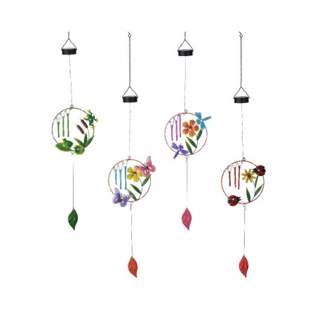 CAMPANA DE VIENTO SOLAR MICRO LED 113CM