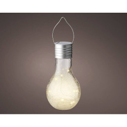 BOMBILLA LED SOLAR CRISTAL 17CM