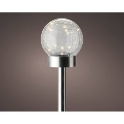 BALIZA SOLAR BOLA MICRO LED 35X12CM