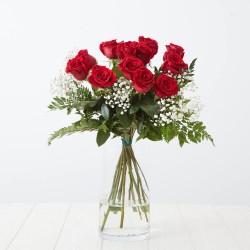 HONEYMOON (12 ROSAS + PANICULATA + HELECHO)