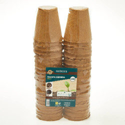 MACETA REDONDA 8 CM X48 FIBRA MADERA VERDECORA