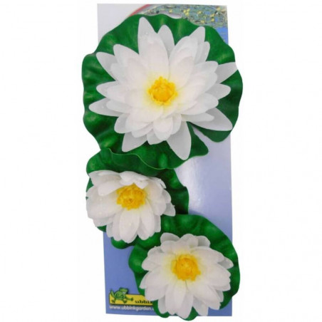 SET 3 NENUFARES DE SEDA