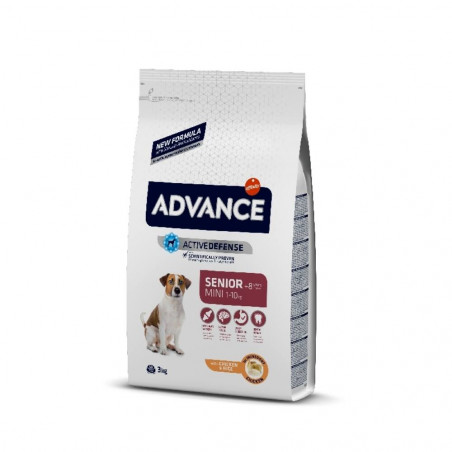 PIESNO PERRO ADVANCE MINI SENIOR POLLO Y ARROZ 3KG