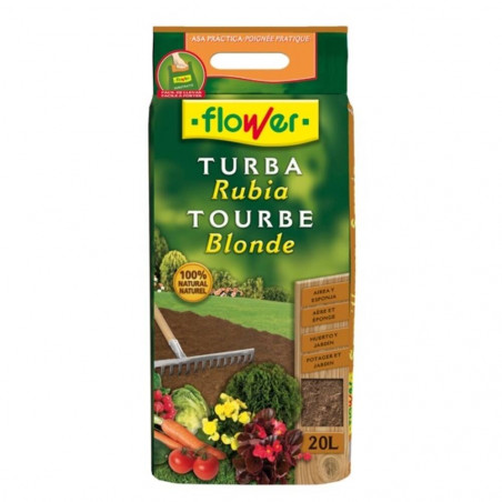 FLOWER TURBA RUBIA 20 LITROS