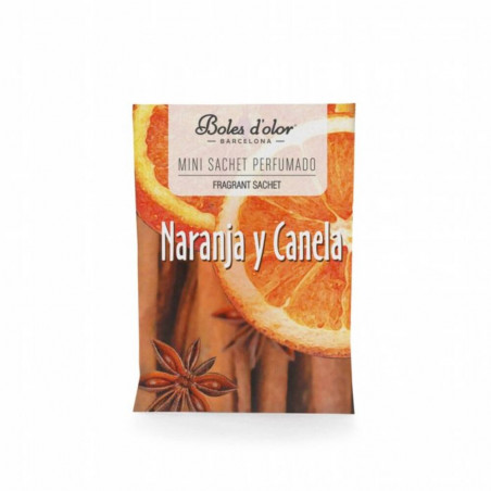 MINI SOBRE DE FRAGANCIA AROMA NARANJA Y CANELA