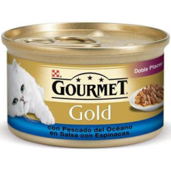 GOURMET GOLD DUOT ESPINACA Y PESCADO 85GR