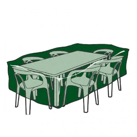 FUNDA CUBRE MESA Y SILLAS RECTANGULAR DE POLIESTER