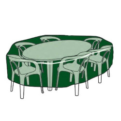 FUNDA CUBRE MESA REDONDA Y SILLAS DIAMETRO 205CM