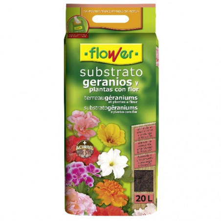 FLOWER SUSTRATO GERANIOS 20 LITROS